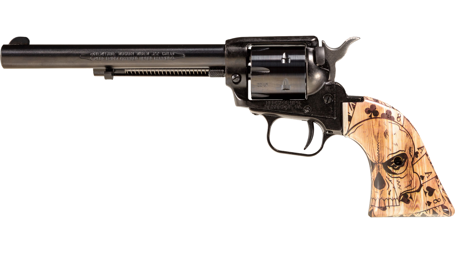 6.5" Rough Rider® .22 LR Black Standard Dead Man's Hand 