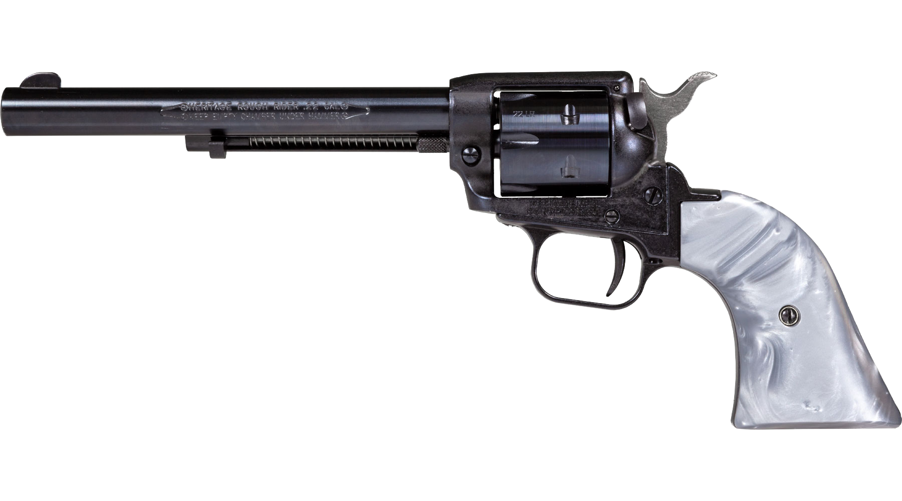 6.5" Rough Rider® .22 LR Black Standard Altamont® Gray Pearl