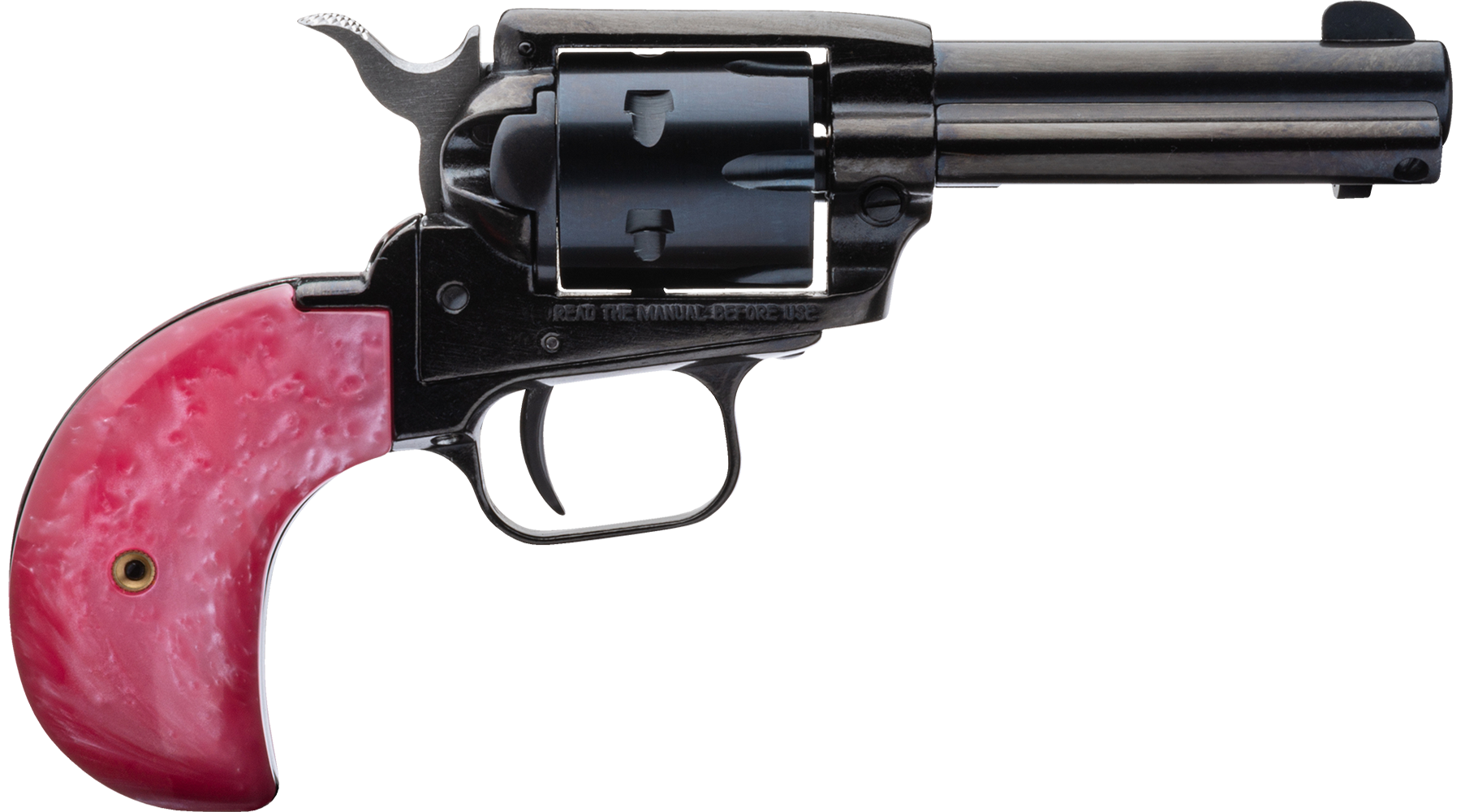 3.5" Rough Rider® .22 LR / .22 WMR Black Standard Pink Pearl 