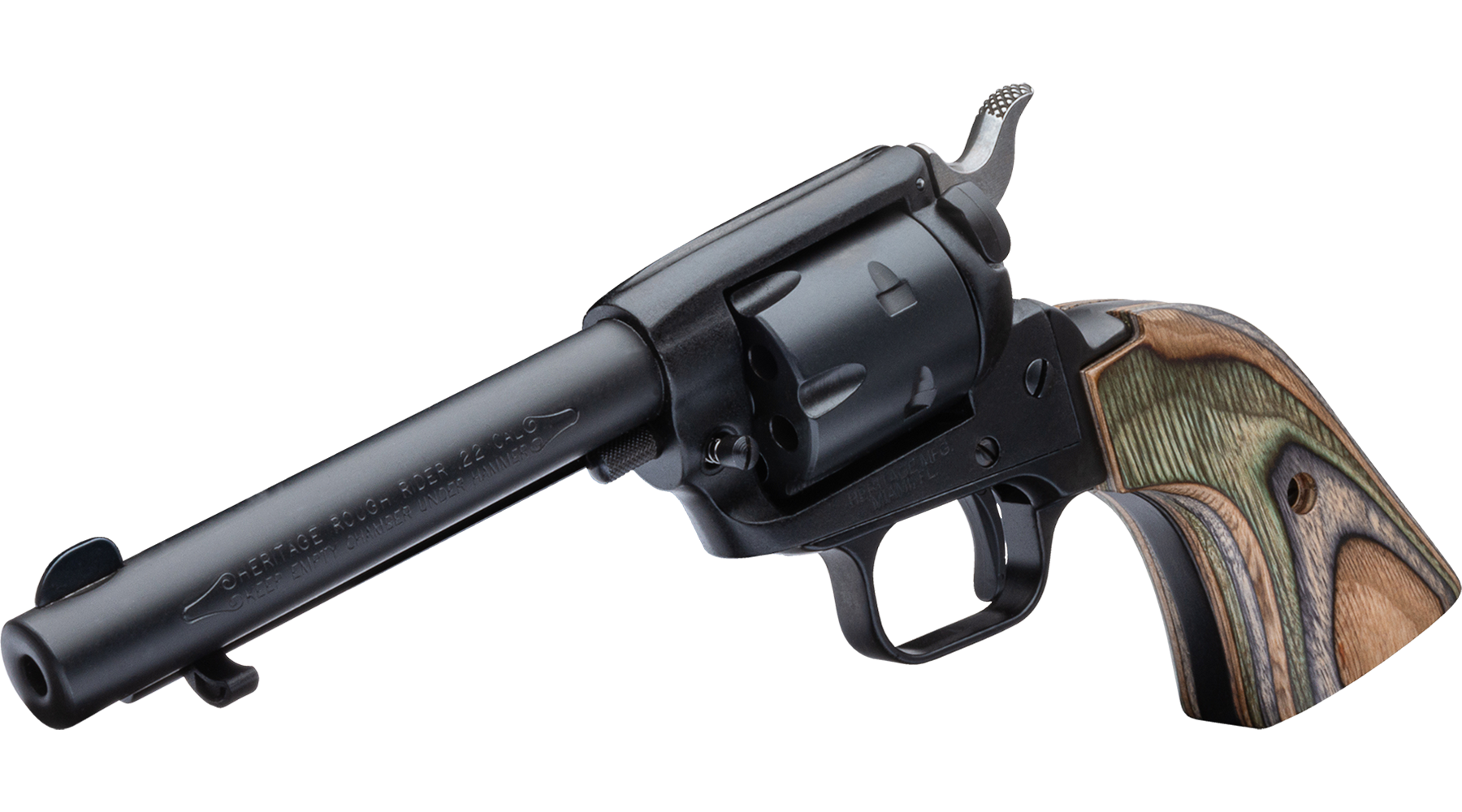 4.75" Rough Rider® .22 LR / .22 WMR Black Satin Camo Laminate 