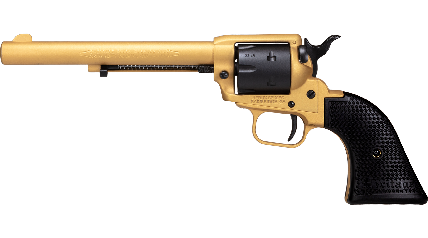 6.55" Rough Rider® .22 LR  Cerakote Gold