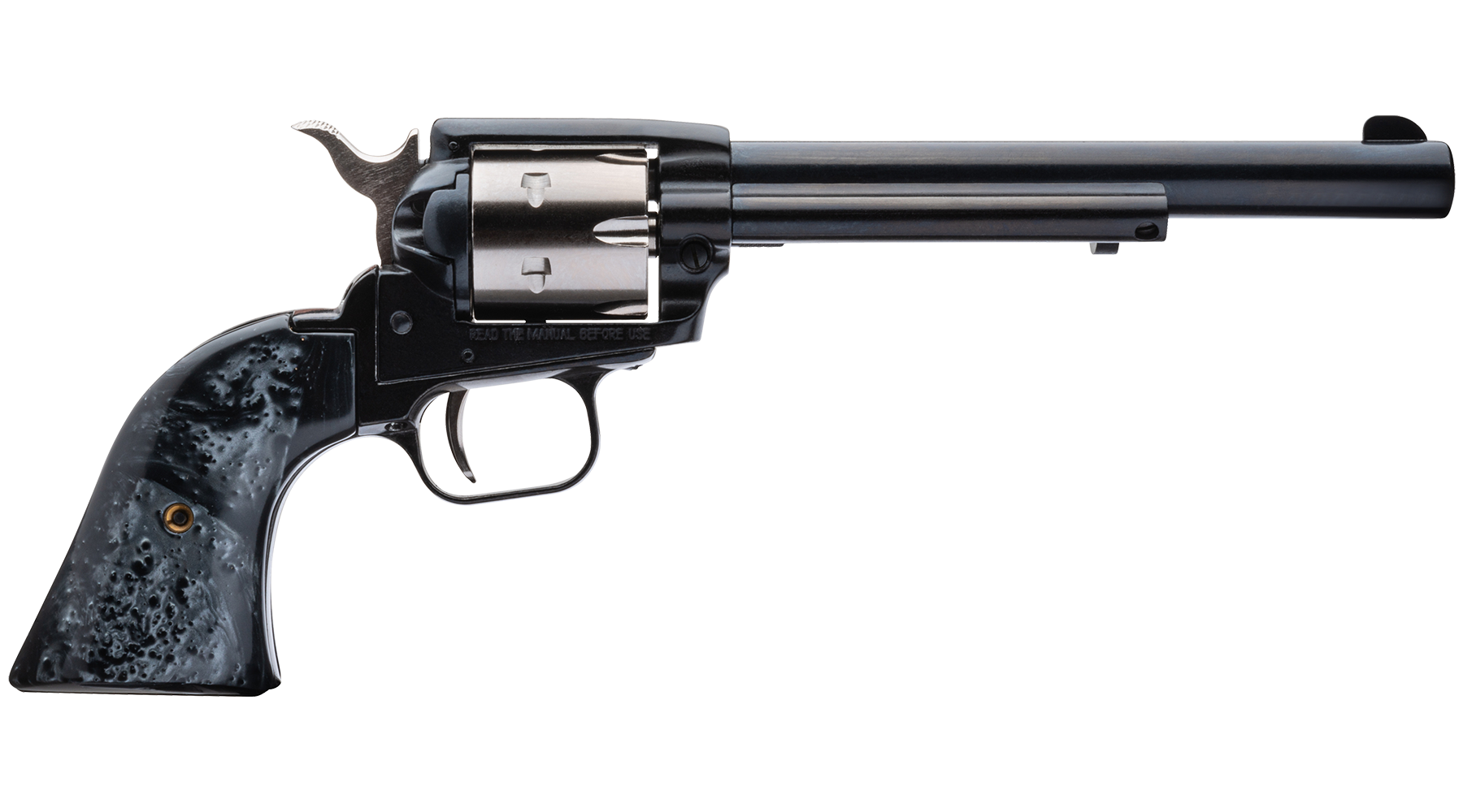 6.5" Rough Rider® .22 LR Two-Tone Black Pearl