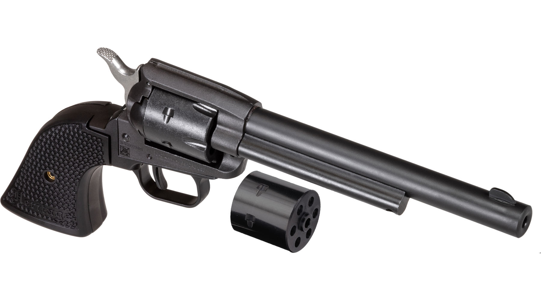 6.5" Rough Rider® .22 LR / .22 WMR  Steel,  Black Satin, Poly Grips